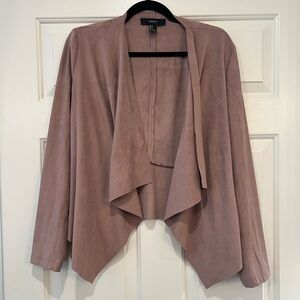 Buttery soft drape front jacket